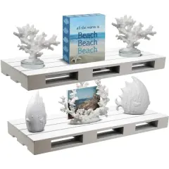 Sorbus 17" White Home D&eacute;cor Floating Shelves, 2ct.