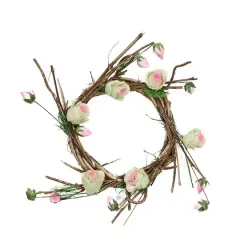 11" Spring Floral Twig Wreath