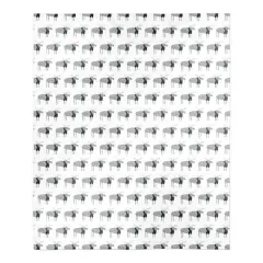 Plaid Scarf Moose Pattern 50x60 Sherpa Fleece Blanket