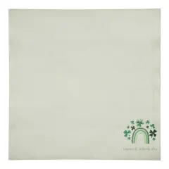 St. Patrick's Day Rainbow 10" x 10" Cotton Twill Napkin