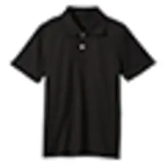 Galaxy by Harvic Boys Moisture Wicking Short Sleeve Polo Shirt Black