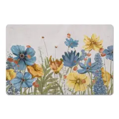 Field Of Happy Flowers 18" x 27" Floor Mat