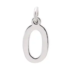 Sterling Silver Number Charm by Bead Landing&trade; 0