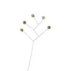 JAM Paper Rinestone Quintet, 12ct. Champagne with Silver Stem