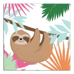 Lazy Sloth Canvas Wall Art