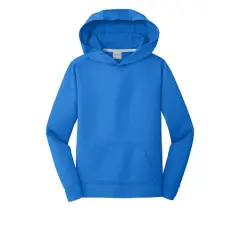 Port & Company&reg; Youth Performance Fleece Pullover Hooded Sweatshirt Royal