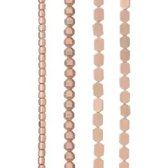 Matte Rose Gold Hematite Mix Beads by Bead Landing&trade;