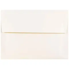 JAM Paper 4.75" x 6.5" Metallic Invitation Envelopes, 25ct. Opal Stardream
