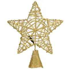 9" Gold Star Tree Top with Dual Color&reg; Lights