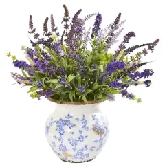 Lavender Artificial Arrangement in Floral Vase