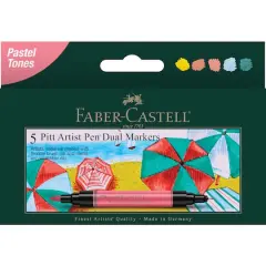 Faber-Castell&reg; Pitt Artist Pen&reg; Dual Markers Pastel Tones
