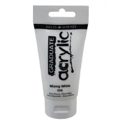 Daler-Rowney&reg; Graduate Acrylic Paint, 75mL 006 Mixing White