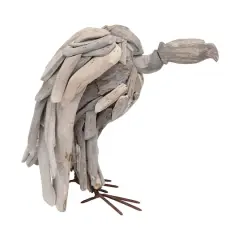 Hello Honey&reg; 11.5" Natural Handmade Driftwood Vulture