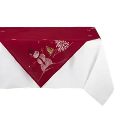 DII&reg; 40" Embroidered Snowman Table Topper