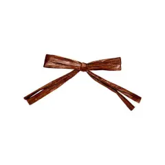 JAM Paper 0.25" 2 Strand Raffia Twist Tie Bows, 100ct. Chocolate Brown