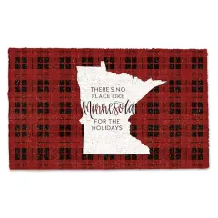 There's No Place Like Minnesota for the Holidays Doormat
