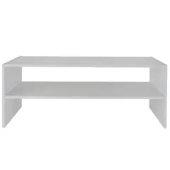 Organize It All White 2 Shelf Stackable Shoe Rack
