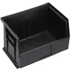 Quantum Storage Systems&reg; Black 10.875" x 16.5" x 5" ULTRA Stack & Hang Bins, 6ct.