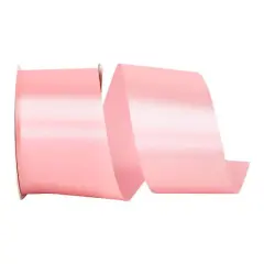 JAM Paper 2.5" x 50yd. Single Face Satin Allure Ribbon Pink
