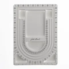 John Bead 12" x 9" Gray Plastic Designer Bead Board