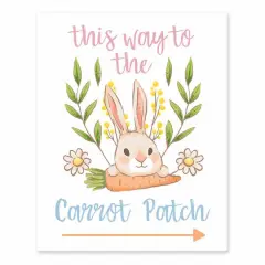 This Way To Carrot Patch 8" x 10" Tabletop Canvas