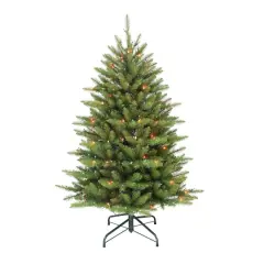 4.5ft. Pre-Lit Fraser Fir Artificial Christmas Tree, Multi-Colored Lights