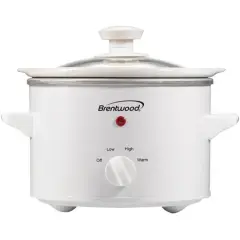 Brentwood 1.5qt. White Slow Cooker
