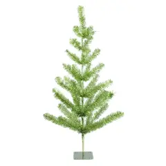 3ft. Unlit Green Tinsel Pine Twig Artificial Christmas Tree