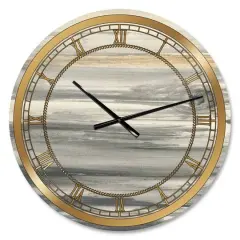 Designart Watercolor Color Fields II Wall Clock