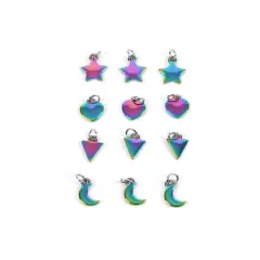 Oil Slick Shapes Charm Set by Bead Landing&trade;
