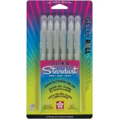Gelly Roll&reg; Stardust&reg; Bold Point Clear Pens, 6ct.