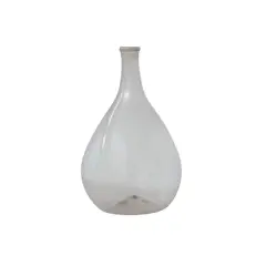 Hello Honey&reg; 11" Clear Rounded Timeless Elegance Glass Bottle Vase