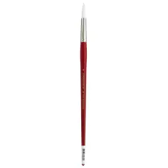 Connoisseur&reg; White Taklon Long Handle Round Brush