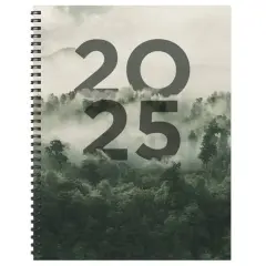 TF Publishing 2025 Large Forest Mist Weekly Monthly Spiral Planner
