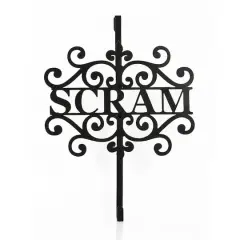 16" Halloween Scram Wreath Hanger