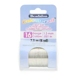 Beadalon&reg; ColourCraft&reg; 16 Gauge Silver Color Wire
