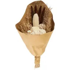 Beige Dried Mixed Foliage Arrangement