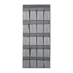 Simplify Heather Gray 20-Pocket Shoe Organizer
