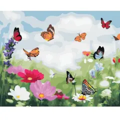 Butterfly Field Paint-by-Number Kit by Artist's Loft&reg;