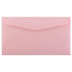 JAM Paper 3.625" x 6.5" Premium Commercial Envelopes, 100ct. Pink