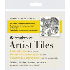Strathmore&reg; 300 Series Bristol Artist Tiles, 20ct.