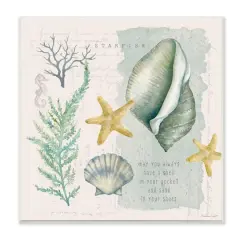 Stupell Industries Shell in Pocket Sand In Shoes Beach Quote,12" x 12"