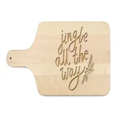 17" Jingle All the Way Maple Paddle Cutting Board