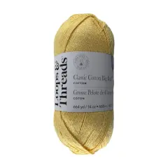 Classic Cotton Big Ball&trade; Solid Yarn by Loops & Threads&reg; Banana
