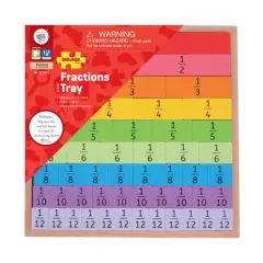 Bigjigs&reg; Wooden Fractions Tray