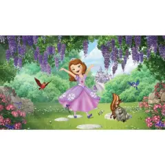 RoomMates Sofia The First XL Chair Rail Prepasted Mural
