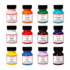 Angelus&reg; Best Sellers 12 Color Acrylic Leather Paint Best Sellers Kit