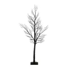 5ft. Pre-Lit Halloween Minimalist Twig Artificial Fall Tree with 240 Orange & Purple LED Lights