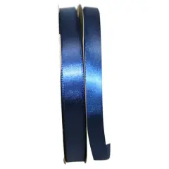JAM Paper 5/8" x 100yd. Satin Single Face Ribbon Light Navy