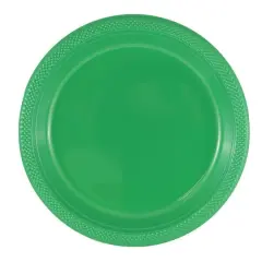 JAM Paper 10.25" Plastic Party Plates, 20ct. Green